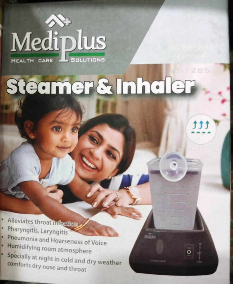 Mediplus Steamer & Inhaler for flu, Throat Infection & Pneumonia