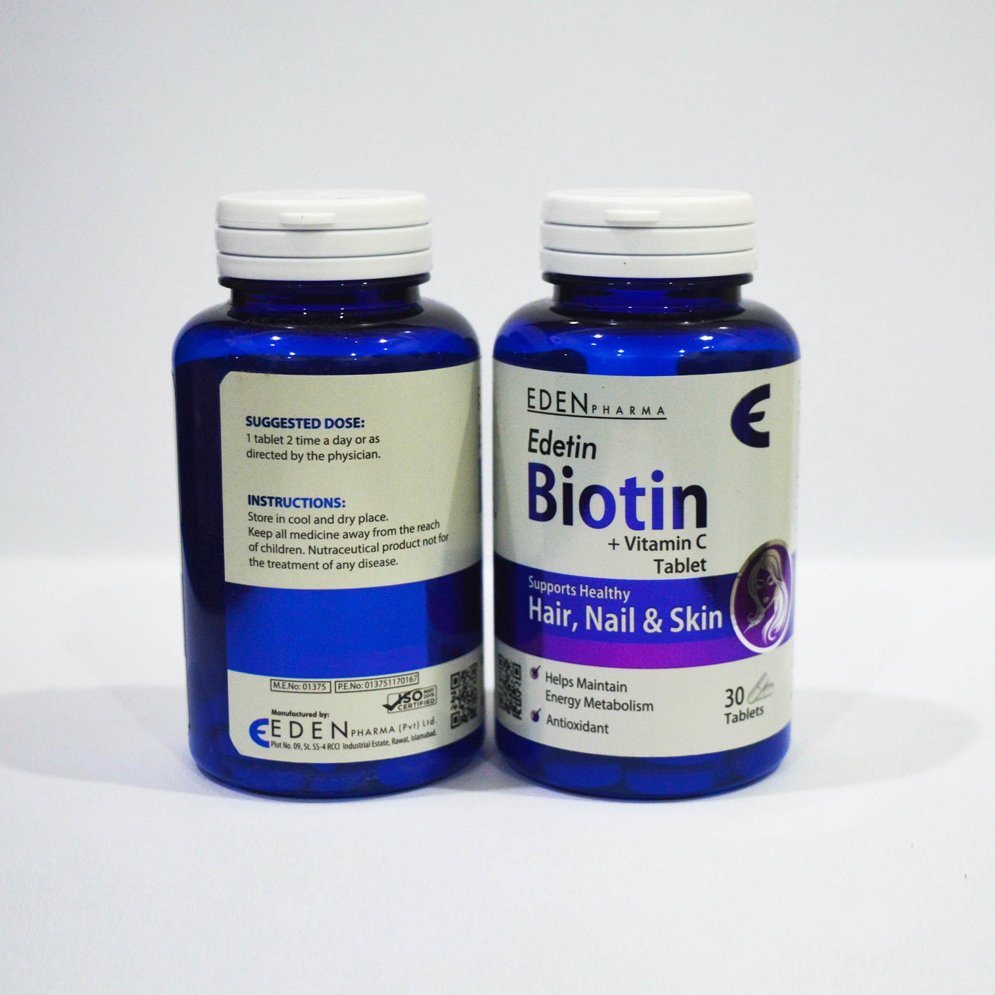 Edetin Biotin + Vitamin C Tablets