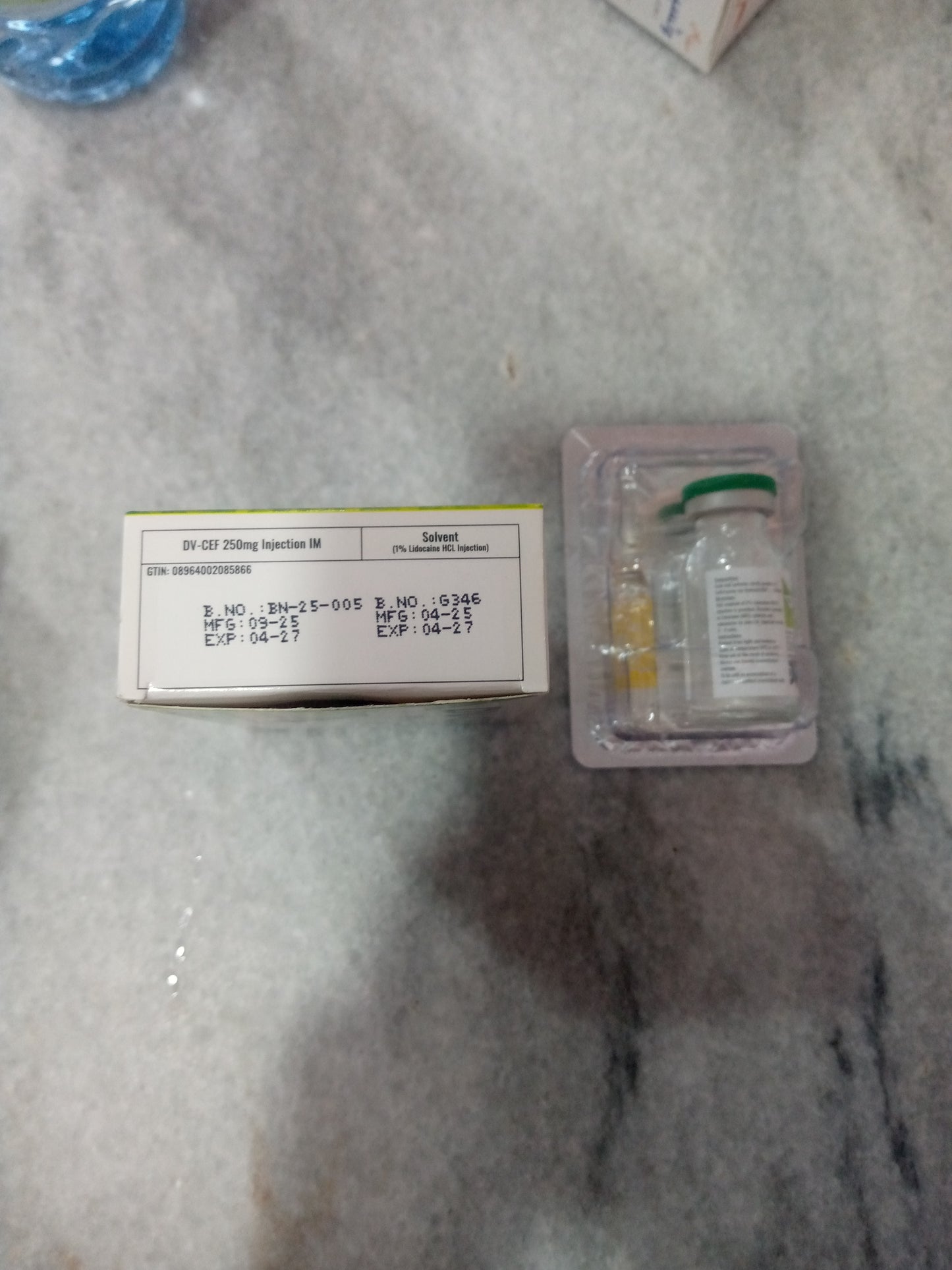 DV-CEF 250MG I.M
