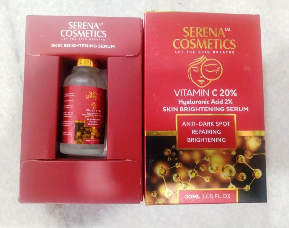 SERENA COSMETICS-SKIN BRIGHTENING SERUM-VITAMIN C 20% Hyaluronic Acid 2%
