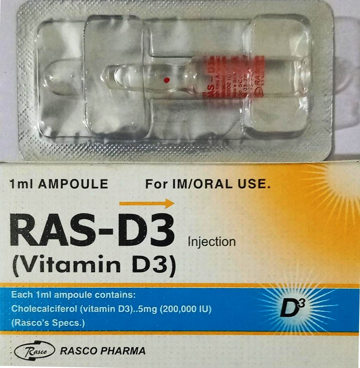 RAS-D3 (Vitamin D3) Injection