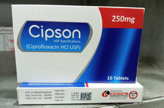 Cipson-250mg (Ciprofloxacin USP) 1x6