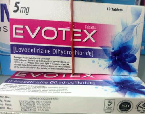 EVOTEX-5mg (Levocetrizine Dihydrochloride)