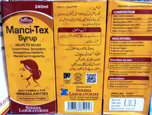 Manci-Tex-240ml Syrup