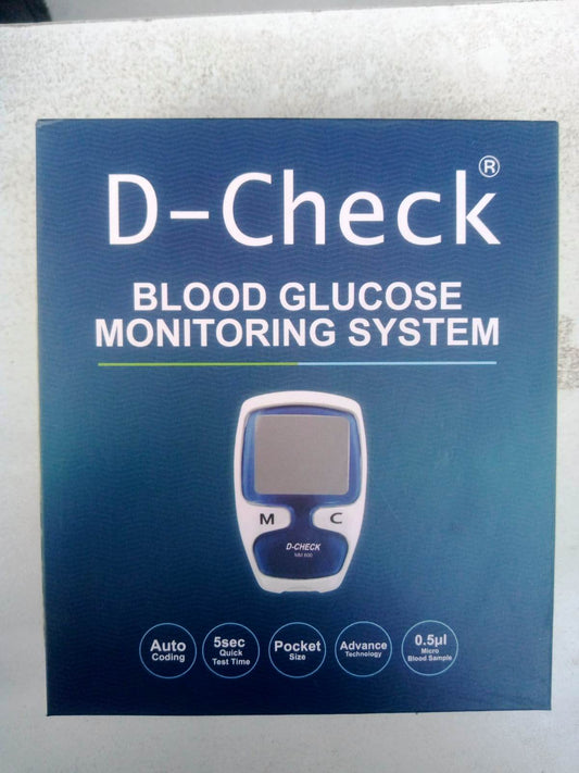 D-Check Glucose Monitor (Sugar Testing Machine)