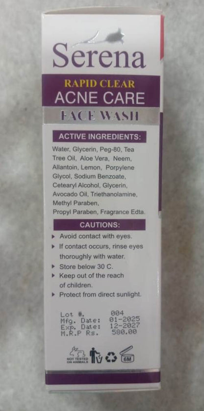 Serena-RAPID CLEAR ACNE CARE FACE WASH (FOR OILY SKIN)