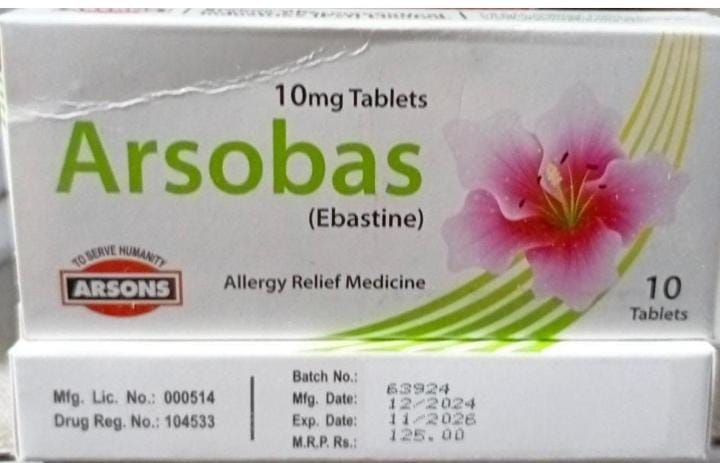 Arsobas (Ebastine) 10mg (1x6)