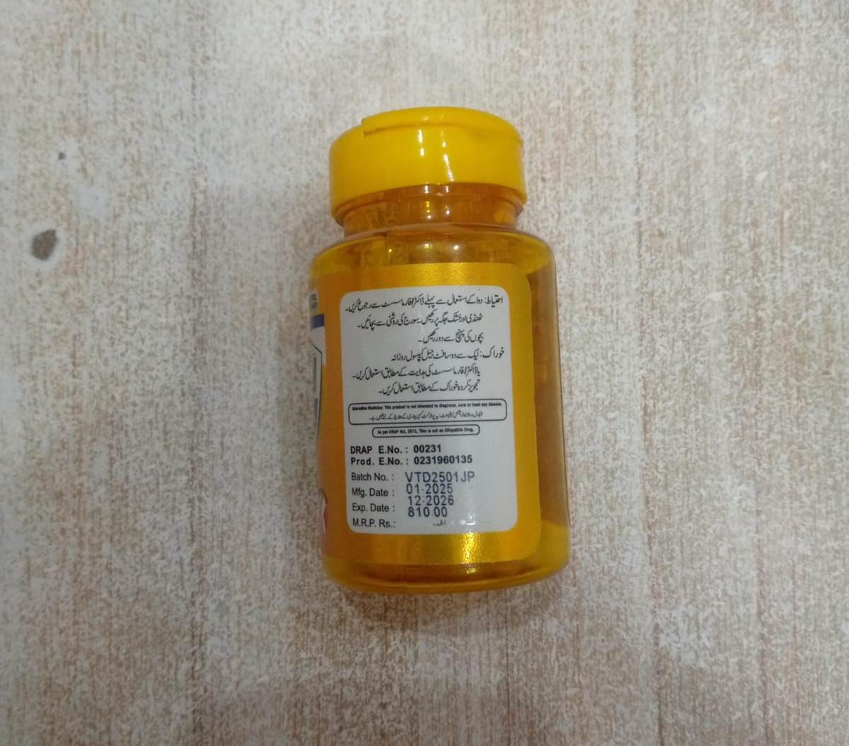 Vitam-D Vitamin D3 Capsules 5000IU