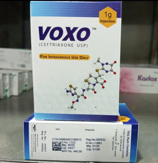 VOXO-1g Injection (CEFTRIAXONE USP)
