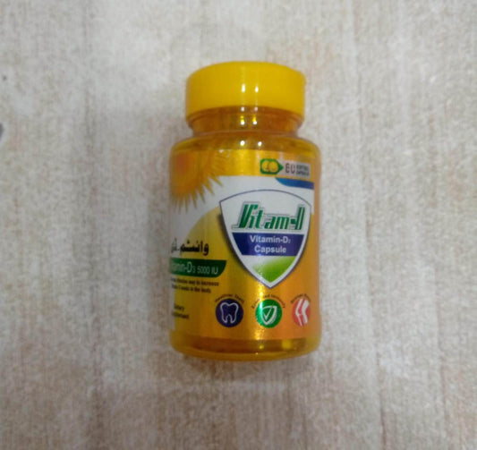 Vitam-D Vitamin D3 Capsules 5000IU
