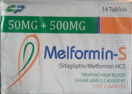 Melformin-S-50MG+500MG (Sitagliptin/Metromin HCI) TYPE 2 DIABETES