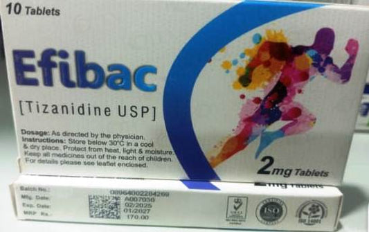 Efibac-2mg (Tizanidine USP)