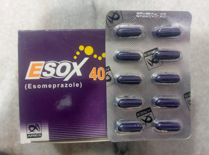 ESOX-40mg (Esomeprazole 100 Capsules)