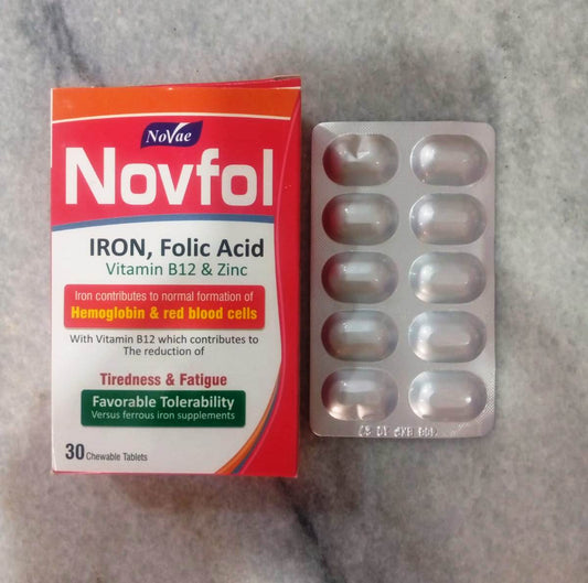 Novfol Iron Folic Acid Vitamin B12 & Zinc