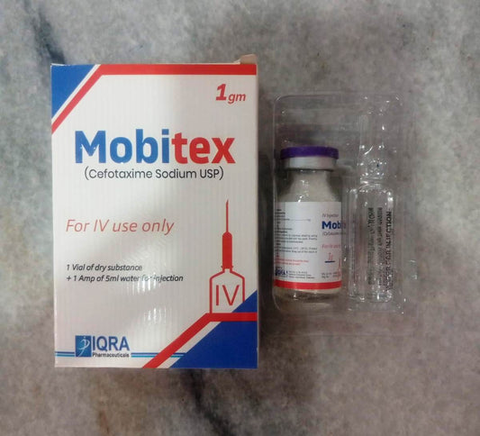 Mobitex Cefatexime Sodium USP 1g I.V