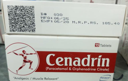 Cenadrin (Paracetamol & Orphanadrine Citrate)