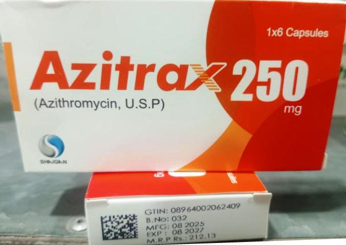 Azitrax-250mg (Azithromycin USP)
