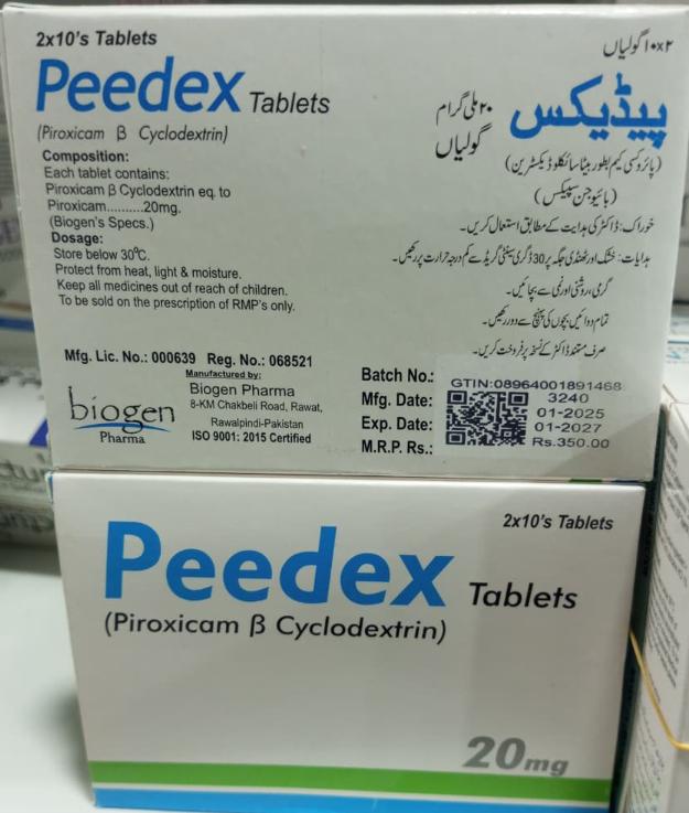 Peedex-20mg (Piroxicam & Cyclodextrin)