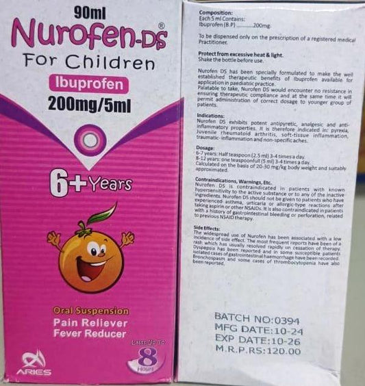 Nurofen-DS-200mg/5ml (Ibuprofen)