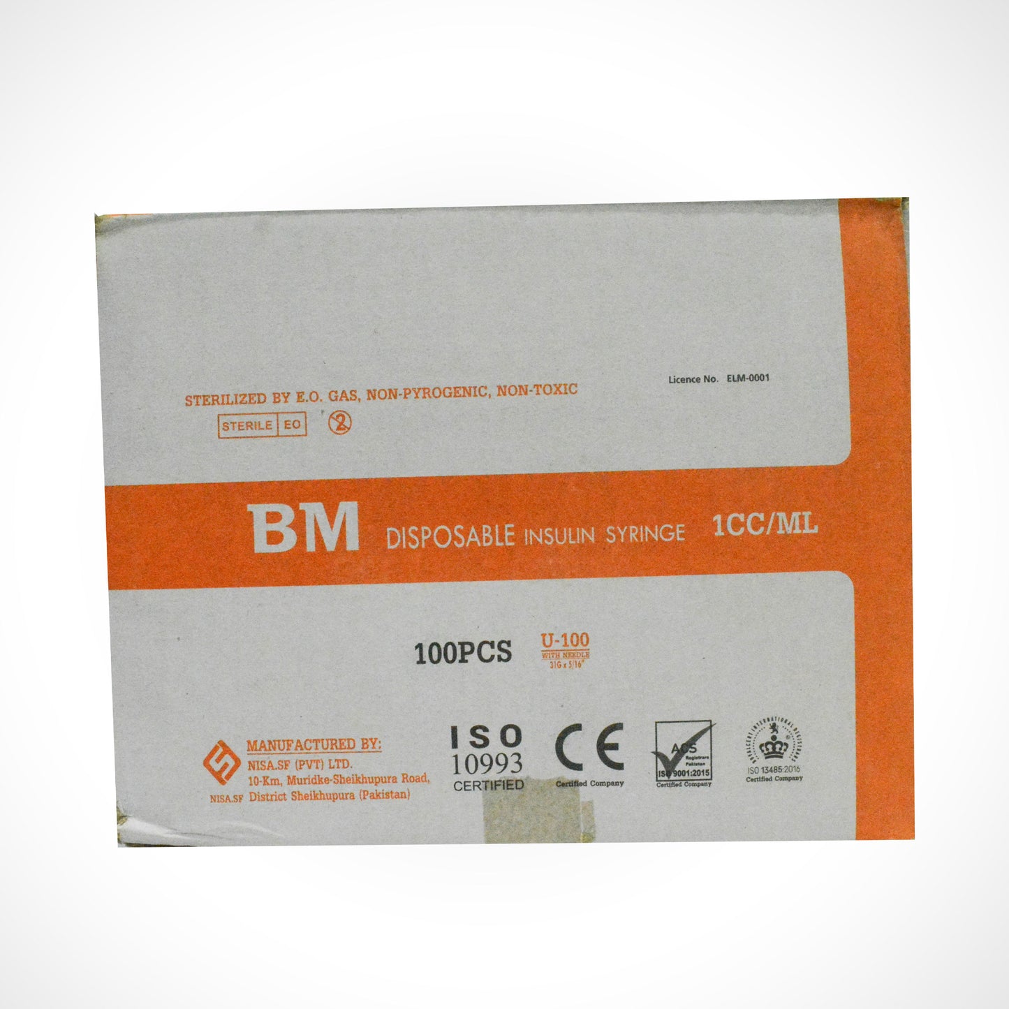Auto Disposable Insulin Syringe – 1CC/ML