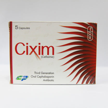 Cixim 400mg (Cefixime) - 5 Capsules