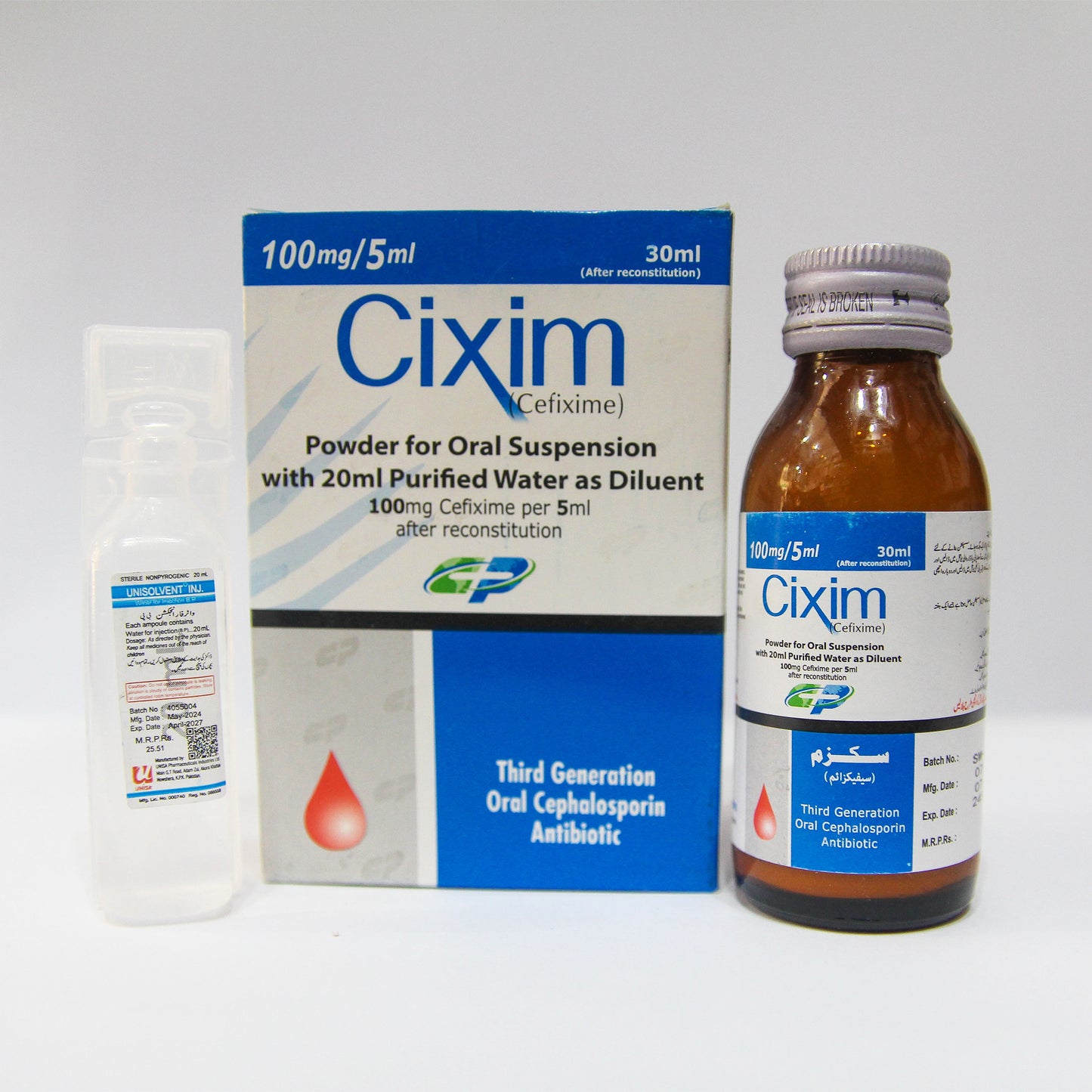 Cixim 100mg/5ml (Cefixime)