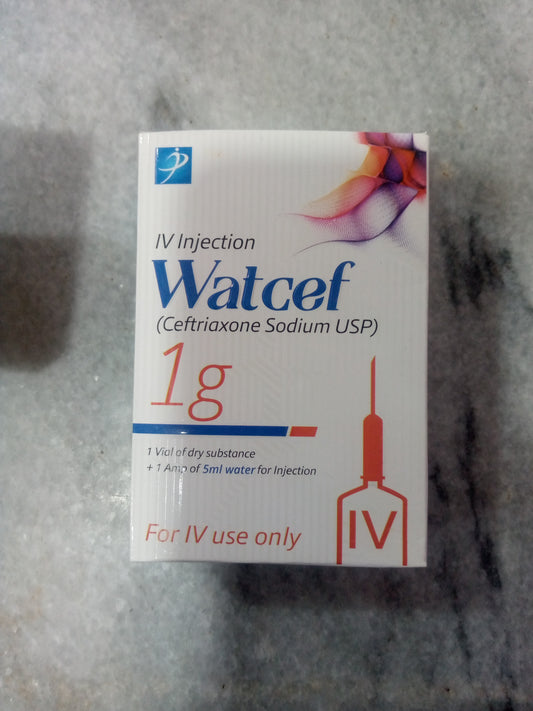 Watcef Ceftriaxone Sodium USP 1g