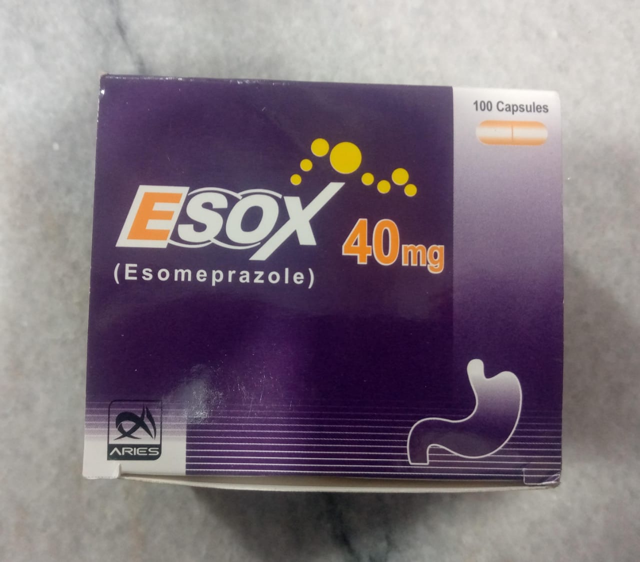 ESOX-40mg (Esomeprazole 100 Capsules)