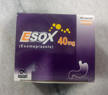 ESOX-40mg (Esomeprazole 100 Capsules)