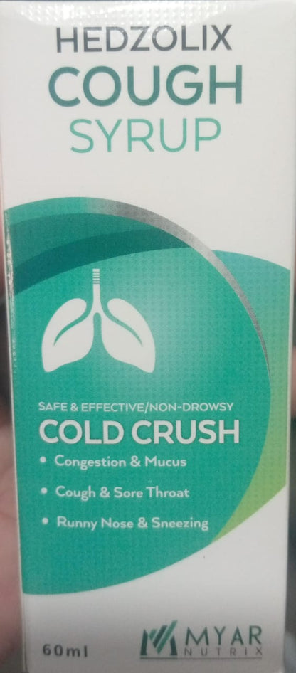 HEDZOLIX COUGH SYRUP-60ml (1x12)