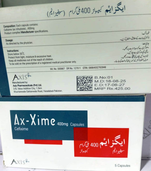 Ax-Xime-400mg-Capsules(Cefixime)