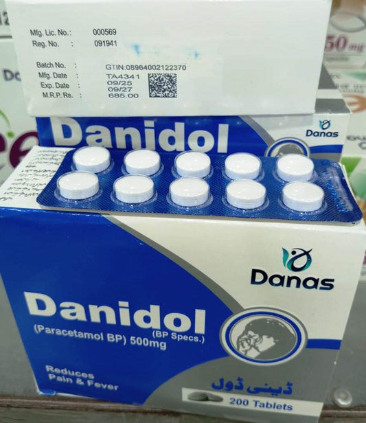 Danidol-500mg (Paracetamol BP)