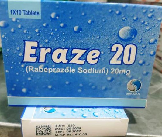 Eraze-20mg (Rabeprazole Sodium)
