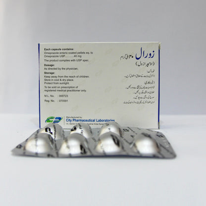 Zoral Capsules - 40mg (Omeprazole)